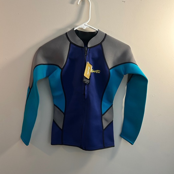 Gold Fin Womens Neoprene Scuba Top Vacation Beach Water Sports Sz Small - Picture 2 of 7